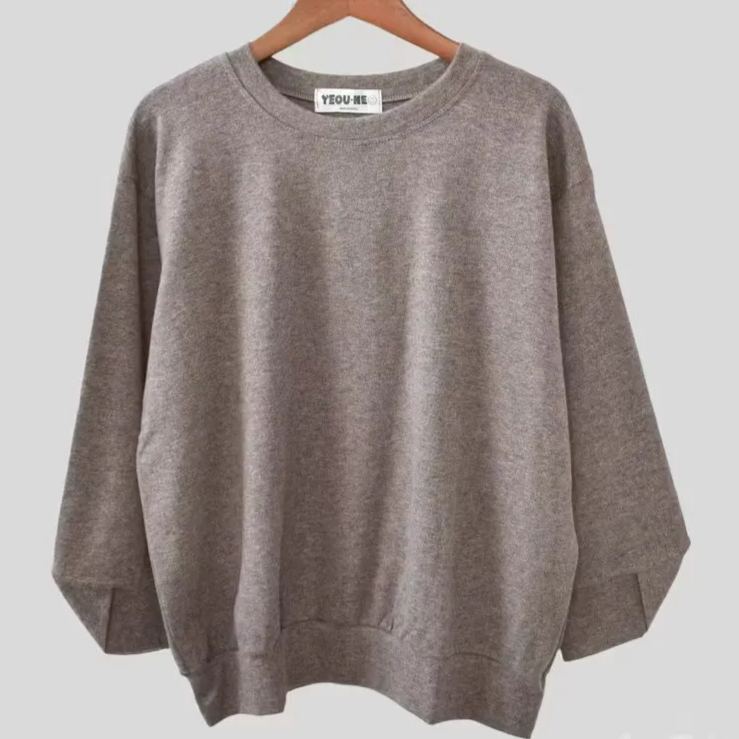 交叉V袖口寬鬆休閒顯瘦磨毛保暖衛衣