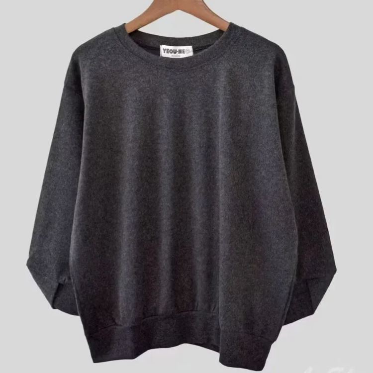 交叉V袖口寬鬆休閒顯瘦磨毛保暖衛衣