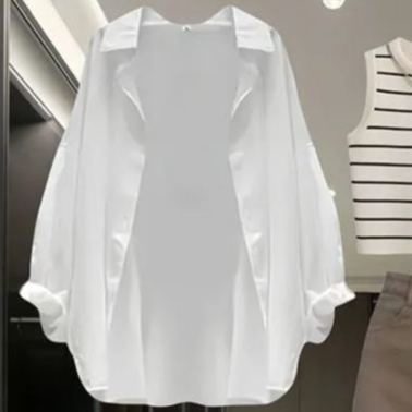 【單件/整套】韓版襯衫條紋吊帶牛仔半身裙三件套裝