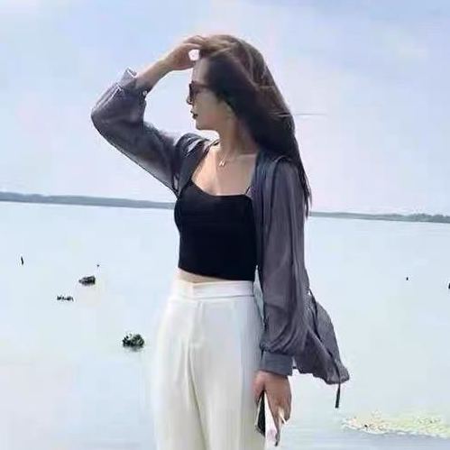 防曬衣冰絲透氣開衫外套長袖薄款雪紡襯衫