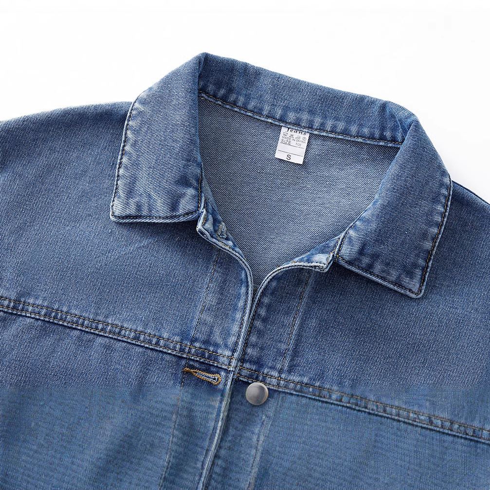 大碼短款寬鬆顯瘦網紅復古百搭牛仔外套