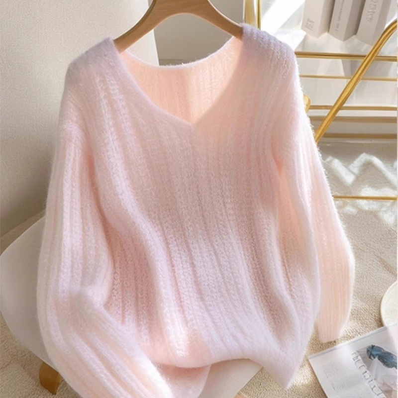 慵懶高級感法式小香風獨特針織毛衣