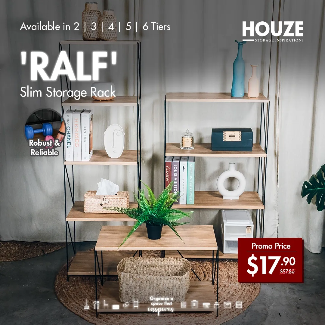 RALF 2|3|4|5|6 Tier Slim Rack