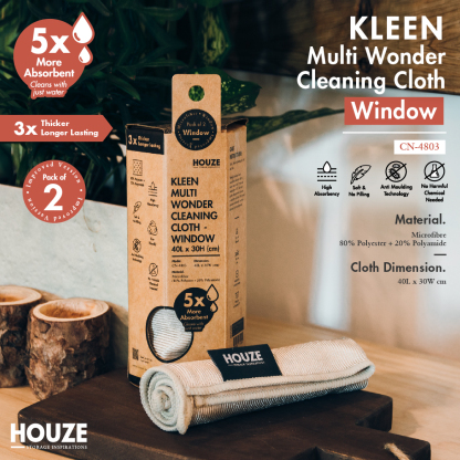 [Time Limit] - KLEEN Multi Wonder Cleaning Cloth - Window/Bathroom/Kitchen (Bundle of 6)