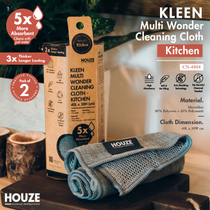 [Time Limit] - KLEEN Multi Wonder Cleaning Cloth - Window/Bathroom/Kitchen (Bundle of 6)