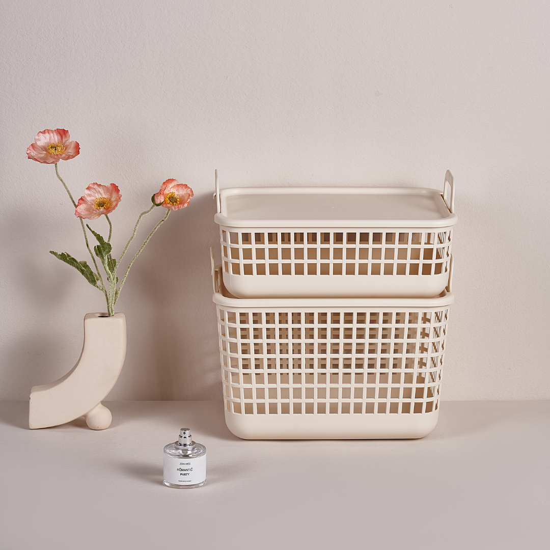 Weavv Storage Basket w Lid Collection