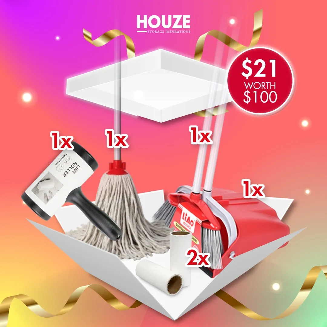 HOUZE Bundle - 6PCS LIAO Cleaning Set SGD21 (Worth SGD100)