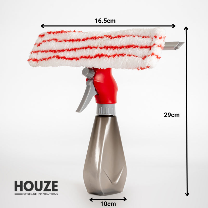 HOUZE - LIAO - 3 IN 1 Spray Aluminum Head Window Cleaner - Kitchen | Bathroom | Lightweight