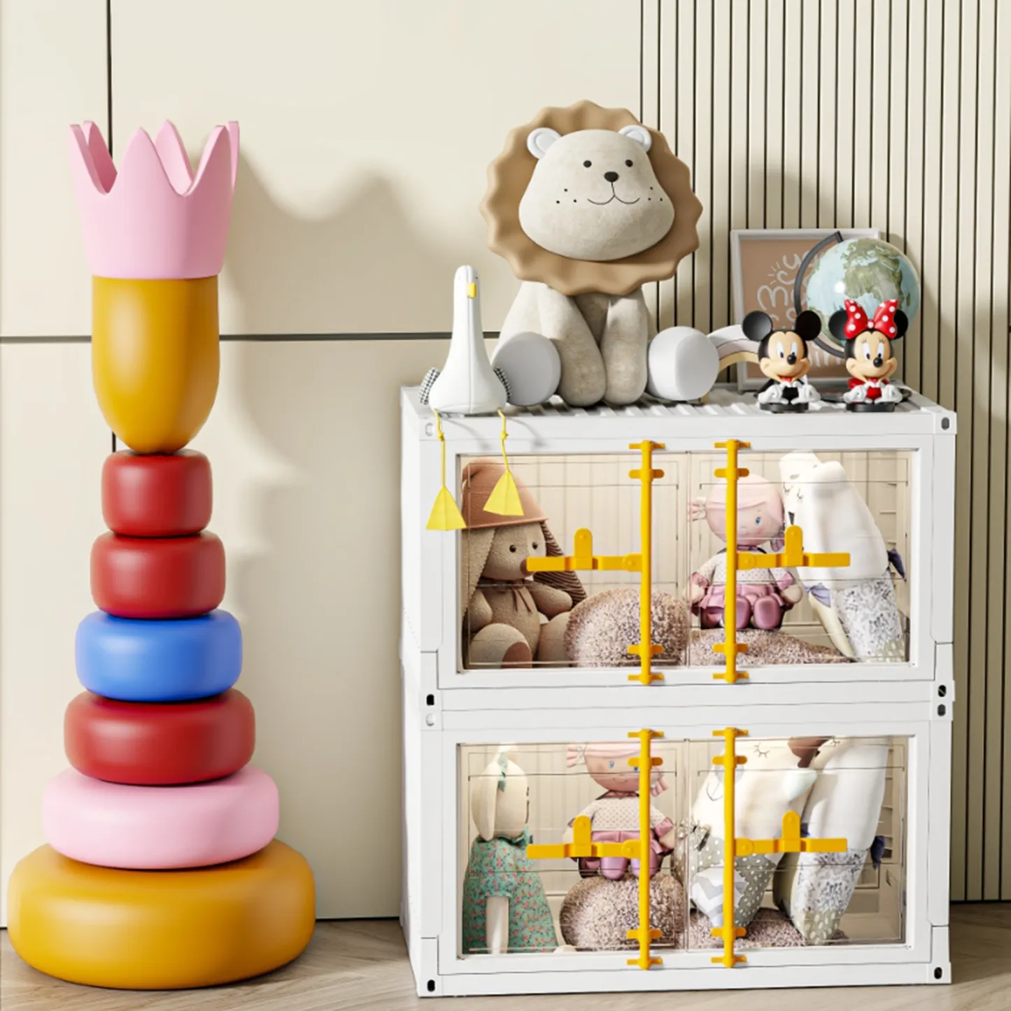 HOUZE - XX-Large POPCON Container Display Storage Box (White|Pink|Yellow)