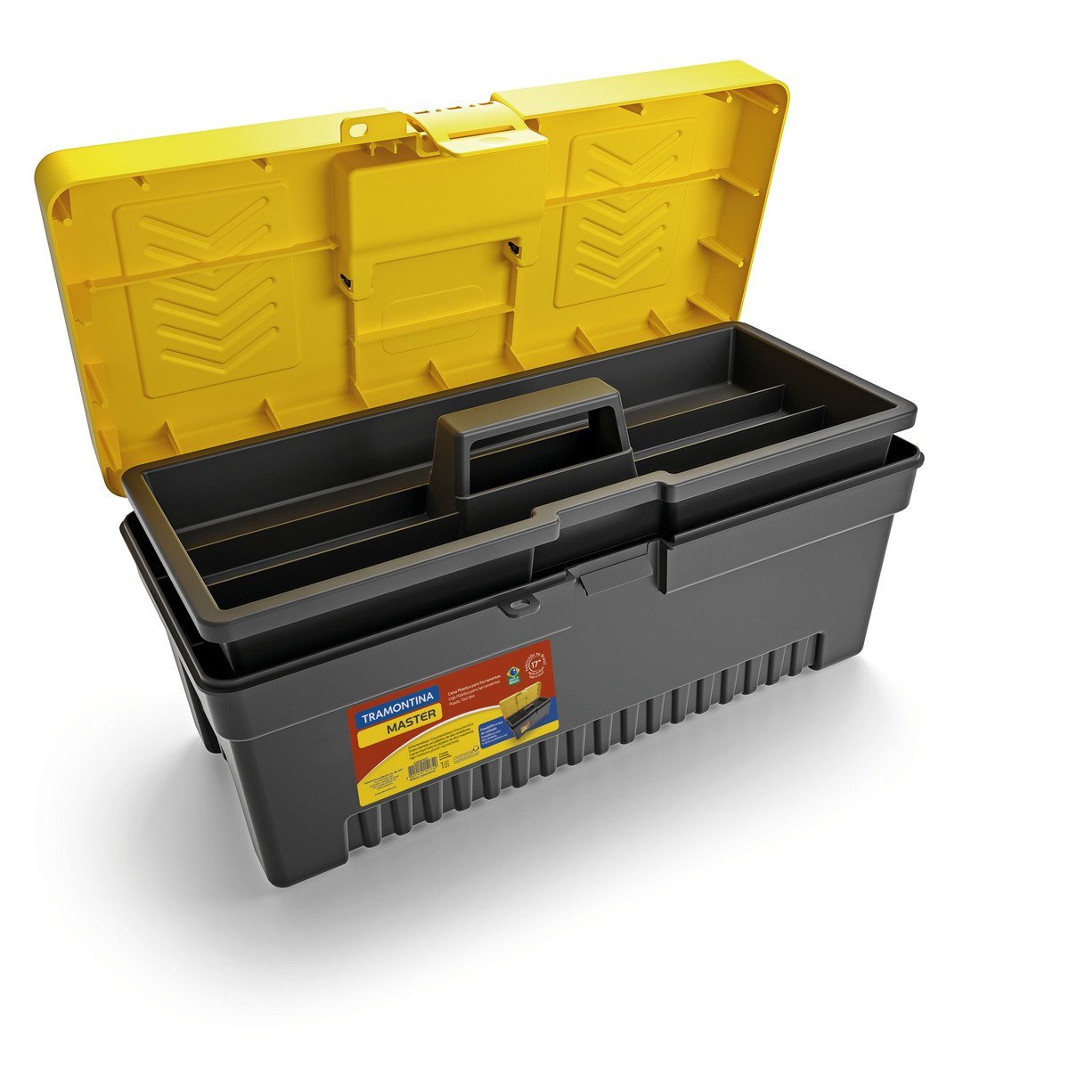 13 Inch Plastic Tool Box with Plastic Tray Removable - HOUZE - The Homeware Superstore