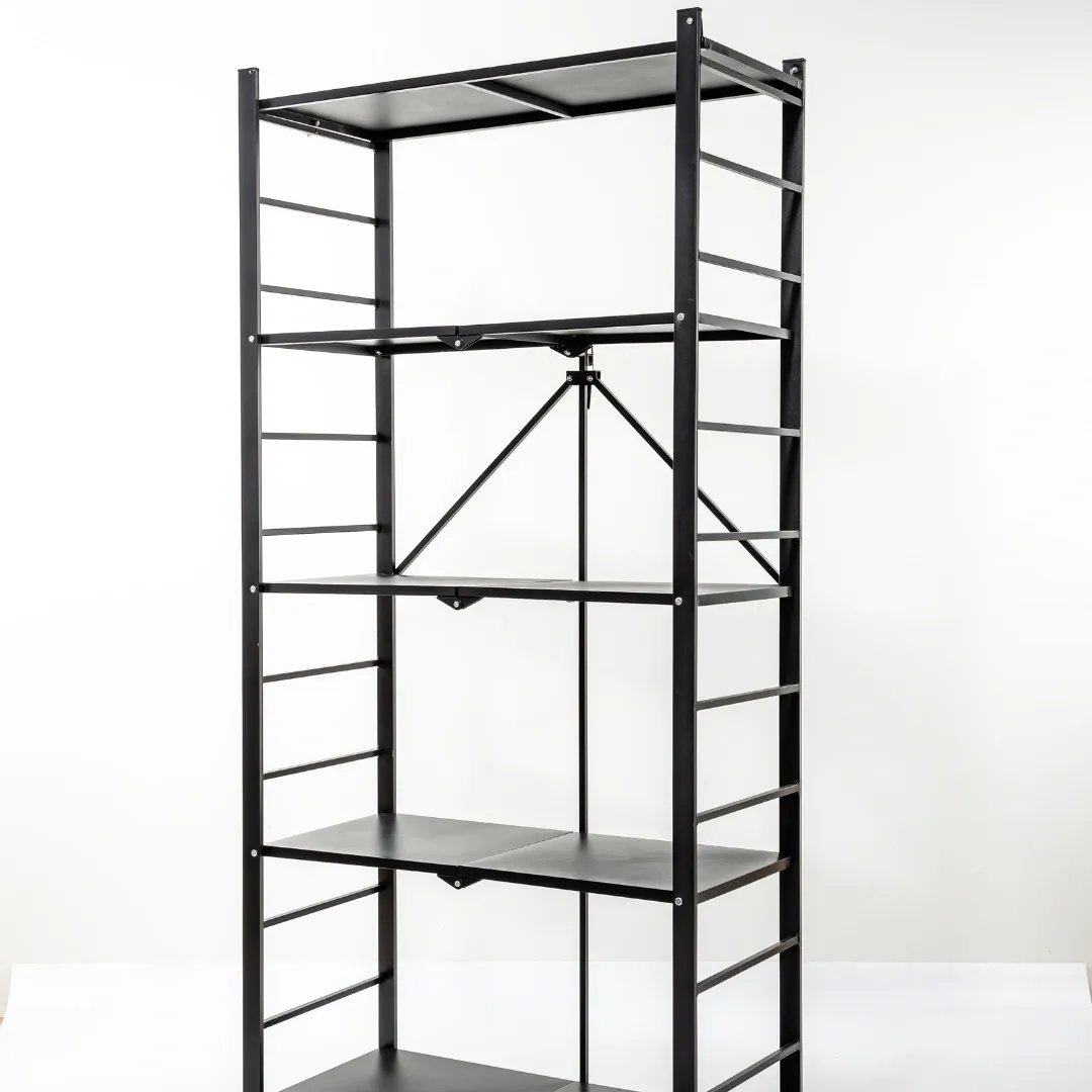 HOUZE - 'SLIM' 3|4|5 Tier Parallel Foldable Storage Shelf - Organizer | Rack | Shelving | Shelves | Cabinet