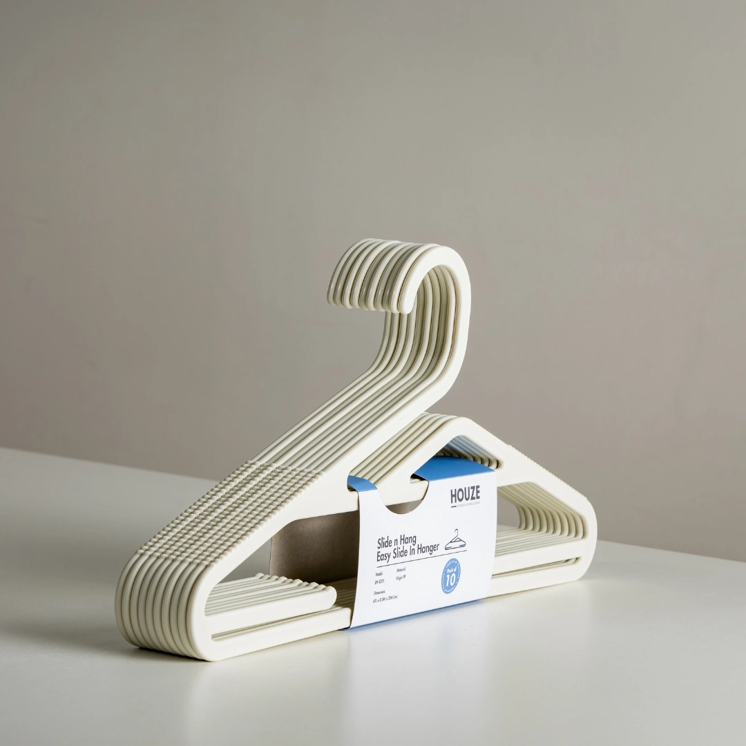 HOUZE - 40PCS Premium Hangers (Non Slip | Velvet | Kids | Metal | Rubber | Plastic)