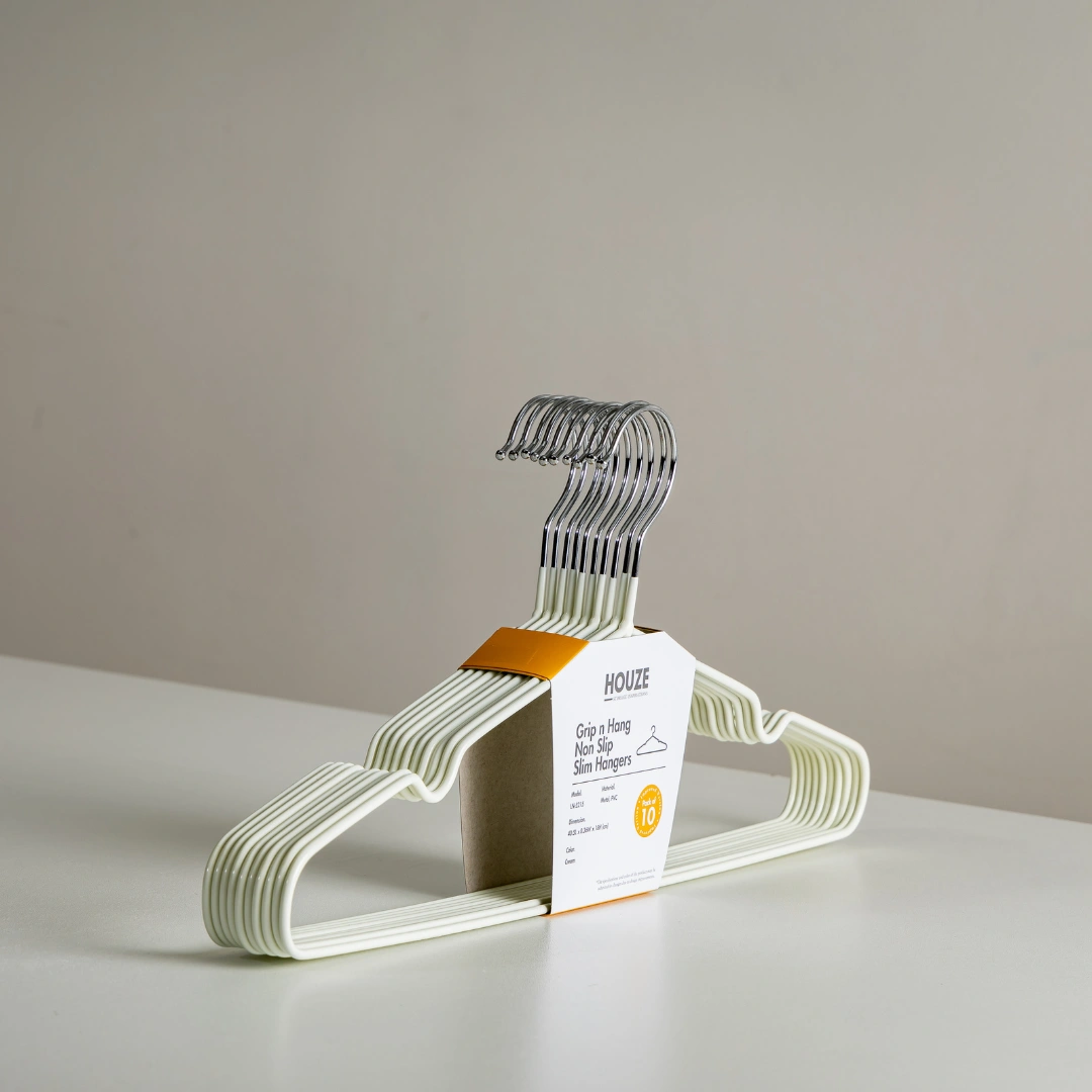 HOUZE - 40PCS Premium Hangers (Non Slip | Velvet | Kids | Metal | Rubber | Plastic)