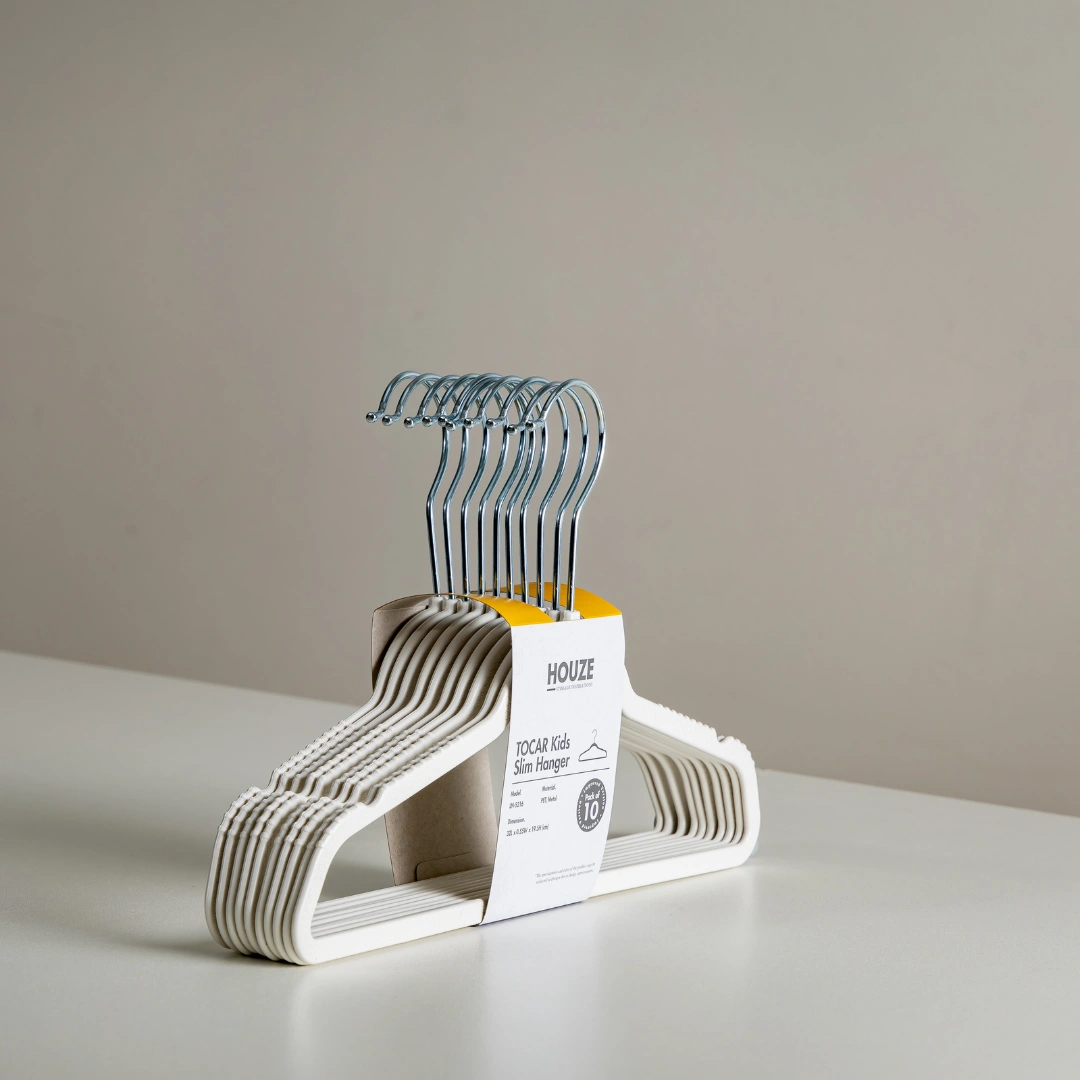 HOUZE - 40PCS Premium Hangers (Non Slip | Velvet | Kids | Metal | Rubber | Plastic)