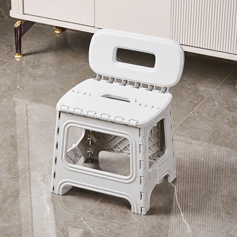 PORTASTOOL - Portable Sturdy Folding Stool with Backrest | High Backrest
