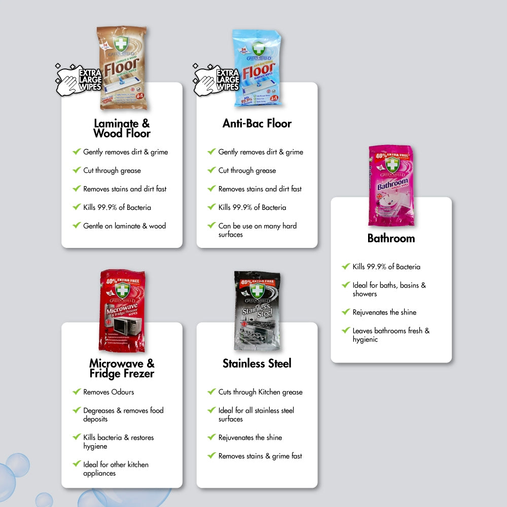 HOUZE - Greenshield - Cleaning Wipes Collection