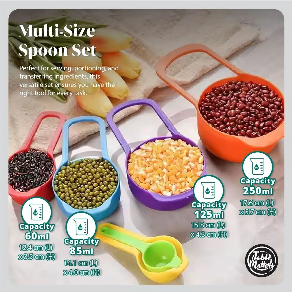 CASA - 8pcs Nestable Kitchen Mixing Bowl Set with Measuring Cups, Colander and Sifter