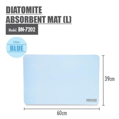 HOUZE - Diatomite Absorbent Mat (Large) - Blue - HOUZE - The Homeware Superstore
