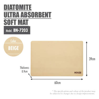 Say Goodbye to Wet Floors with HOUZE Diatomite Absorbent & Soft Mats