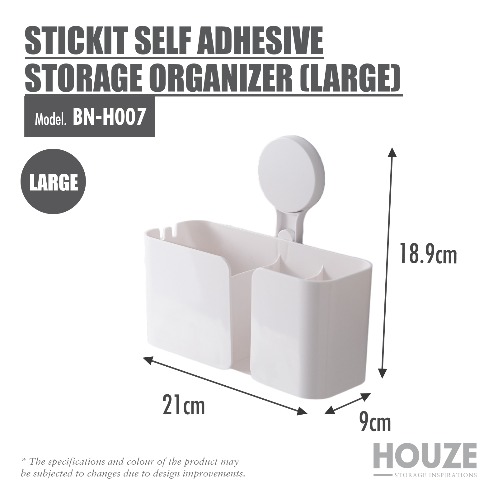 STICKIT - Self Adhesive Bathroom Storage Collection