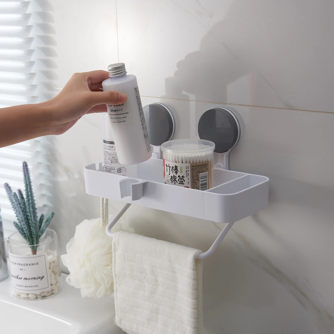 [2 For $15] HOUZE - 'STICKIT' Self Adhesive Bathroom Storage Collection