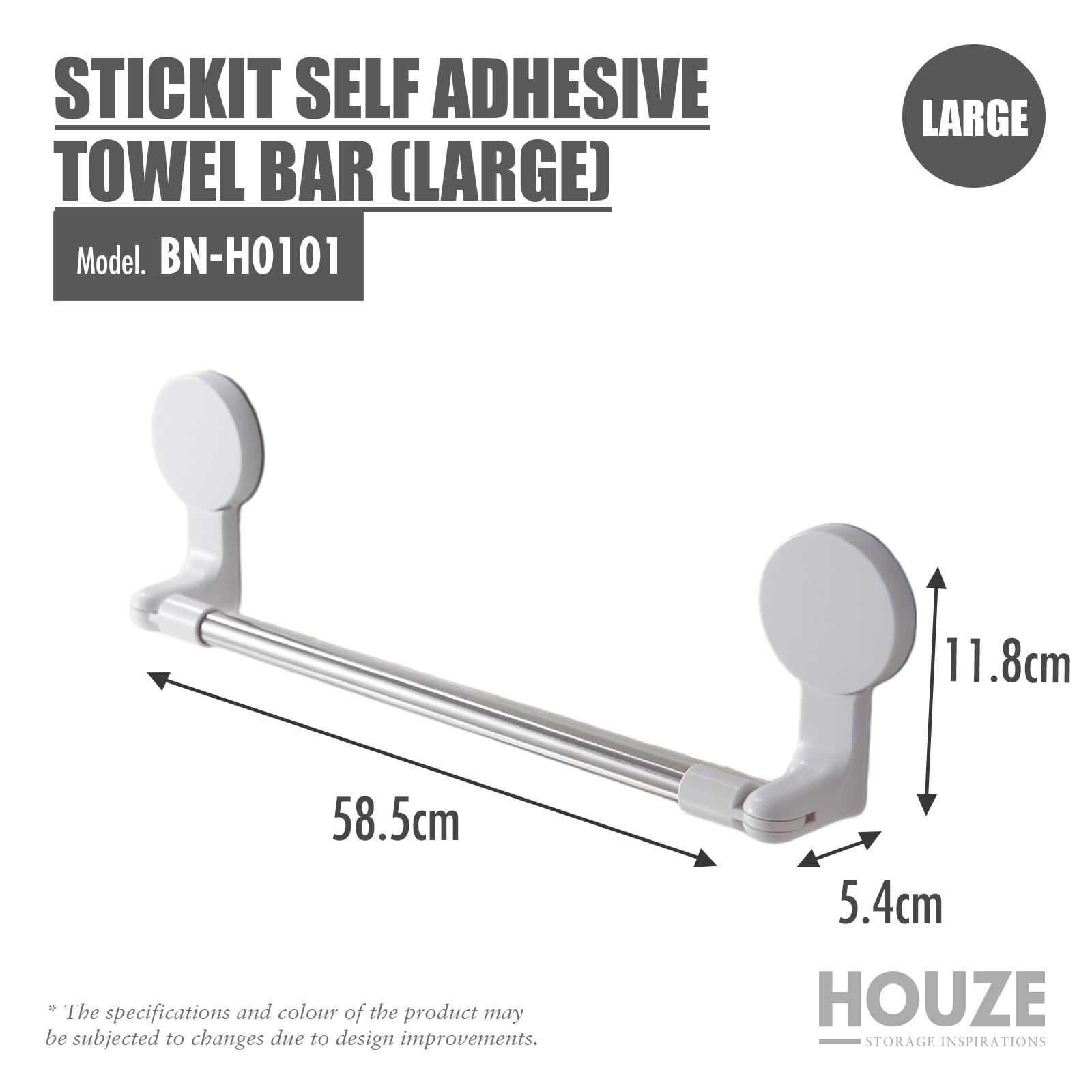 STICKIT - Self Adhesive Bathroom Storage Collection