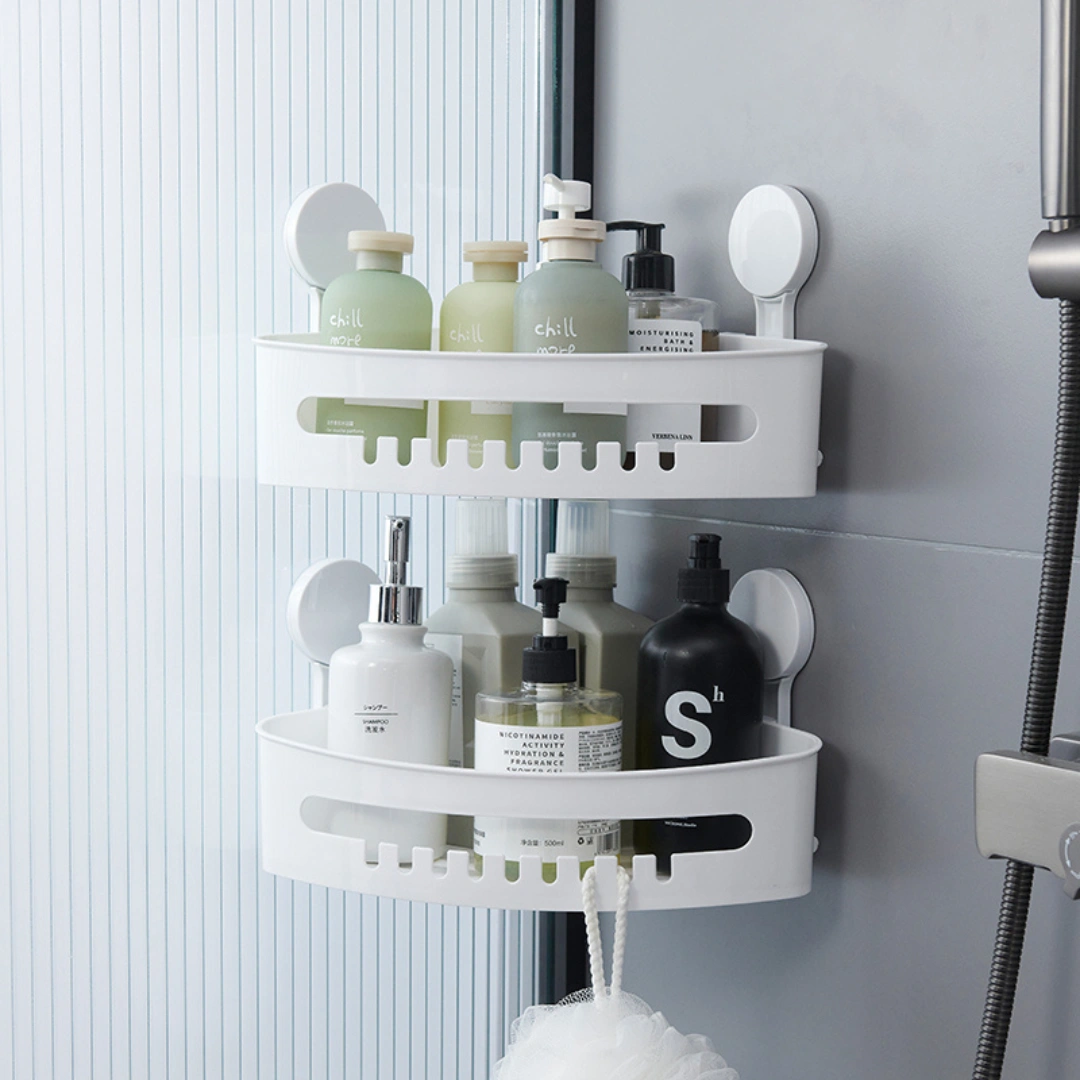 [2 For $15] HOUZE - 'STICKIT' Self Adhesive Bathroom Storage Collection