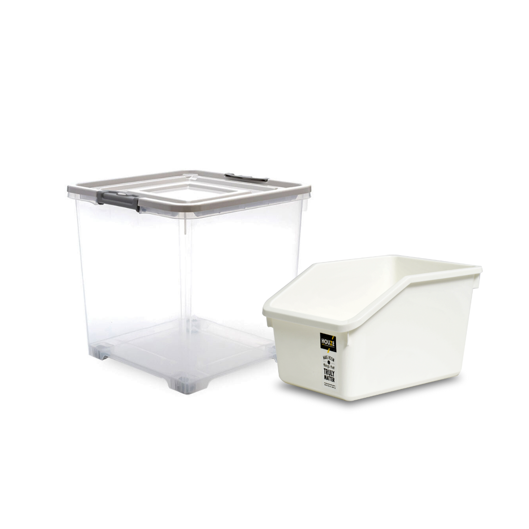 [Set]'BOXY' 24L Square Storage Box + Simplicity' Sorting Box