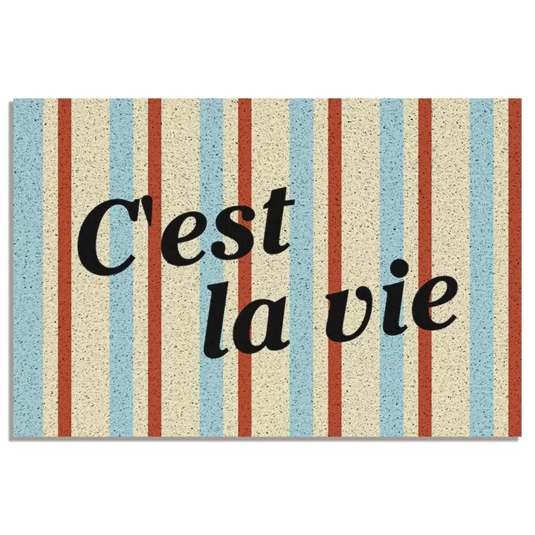 CURLS Washable Non-Slip Coil Soft Entrance Door Mat - Oh Hello (9 Designs)