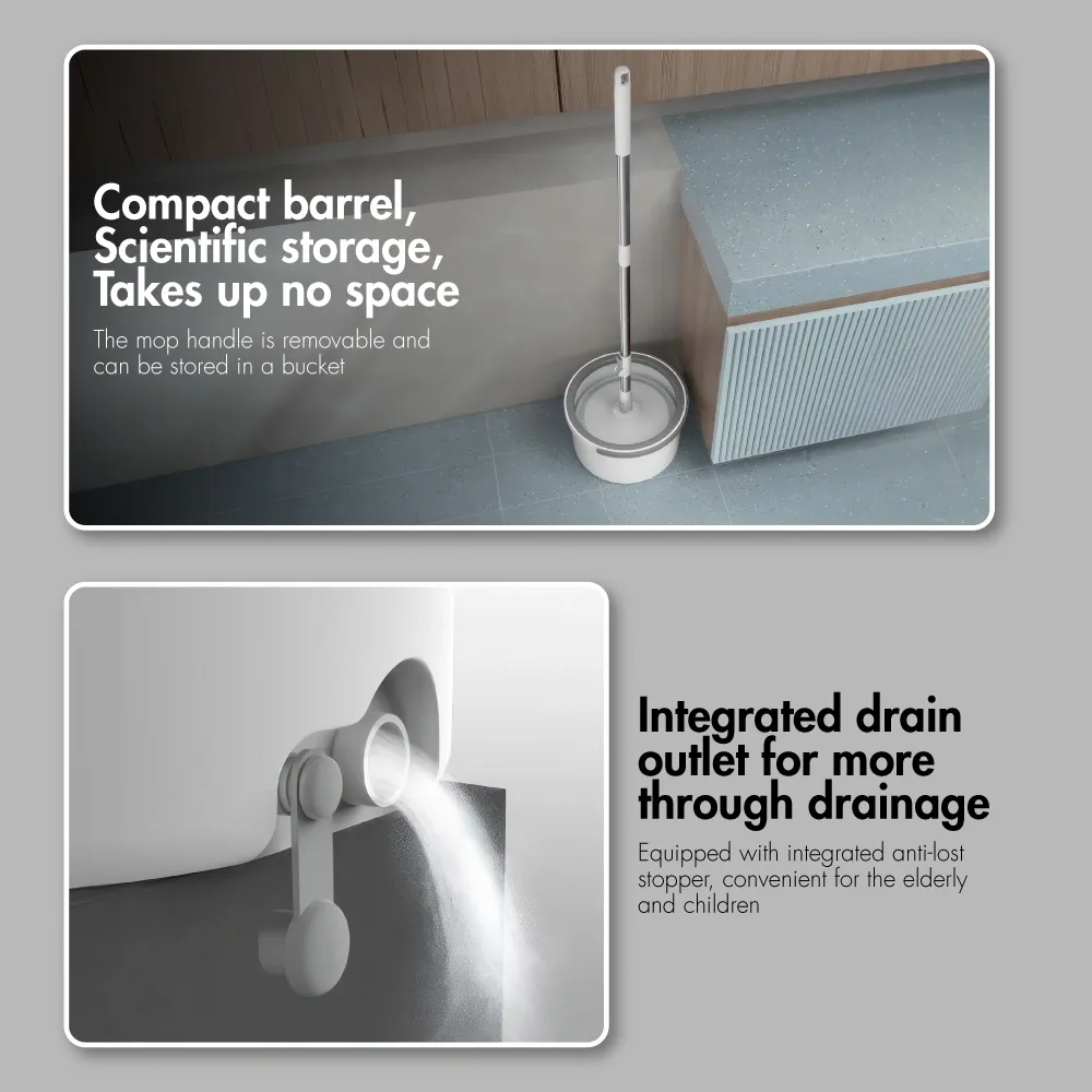 The Clean Water Round Spin Mop