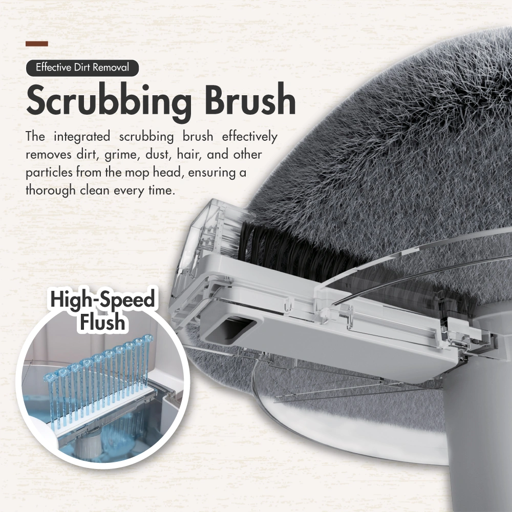 The Clean Water Spin Mop (Square/Round) - Kitchen | Bathroom | Cleaning | Washing | Drying | Stainless Steel
