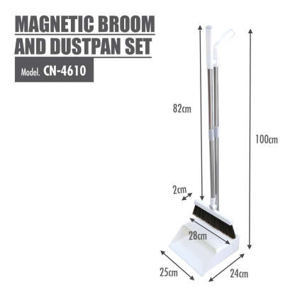 KLEEN Magnetic Broom and Dustpan Set