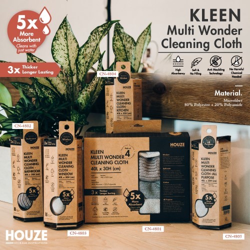 KLEEN Multi Wonder Cleaning Cloth (Pack of 2 & 4)