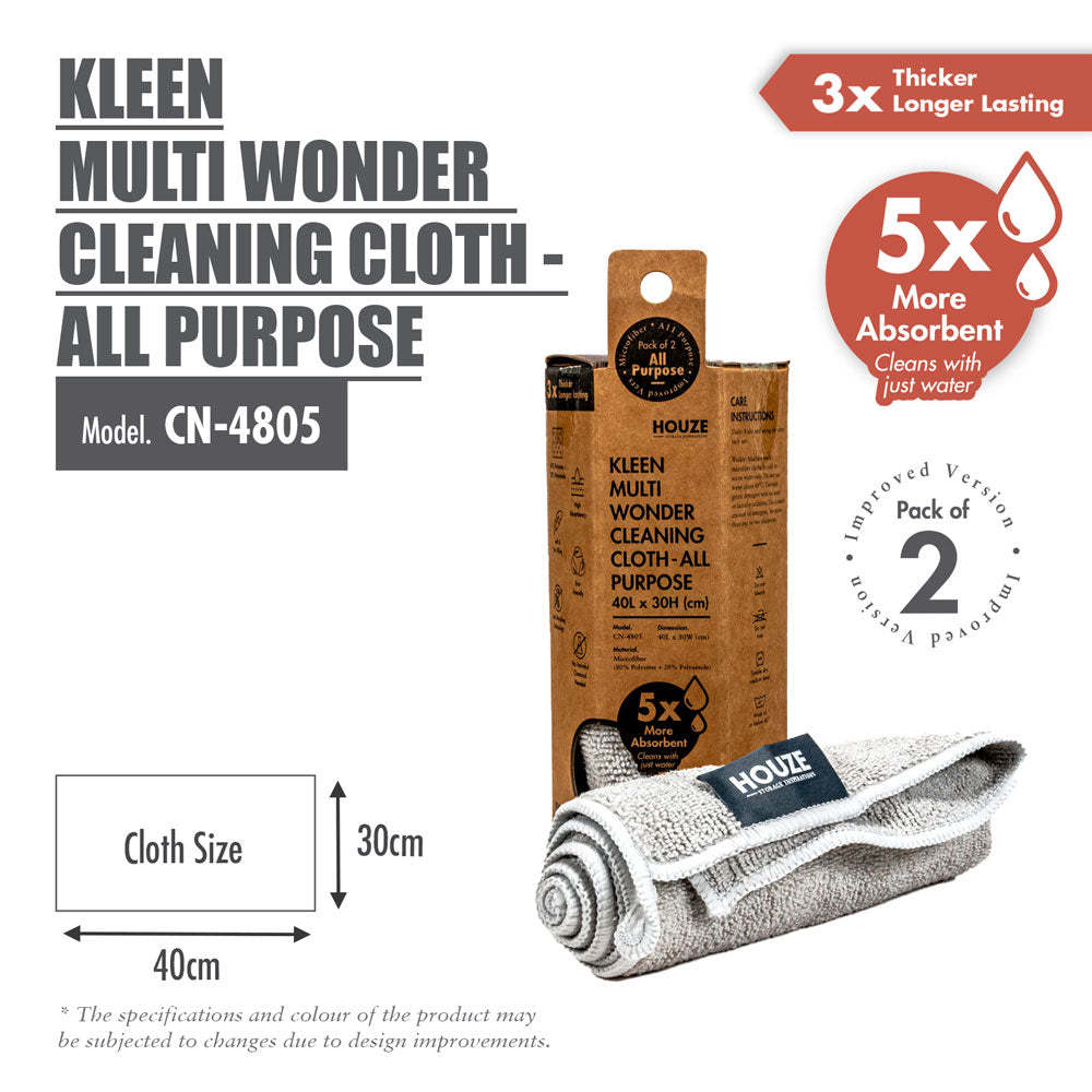 Sanitize with the HOUZE KLEEN Multi Wonder Cleaning Cloth Variety Pack