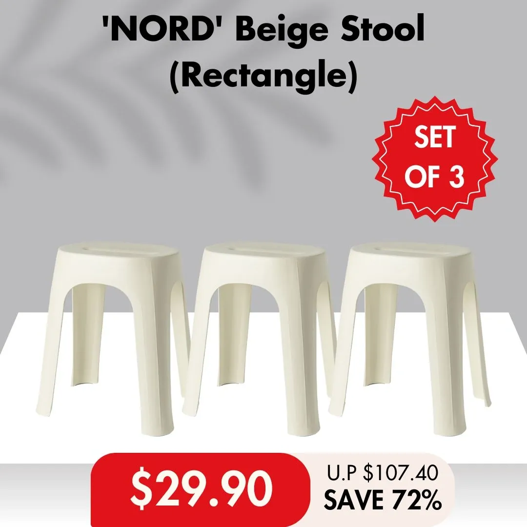 Discover the NORD Arc & Rectangular Stool: Elegant & Functionality