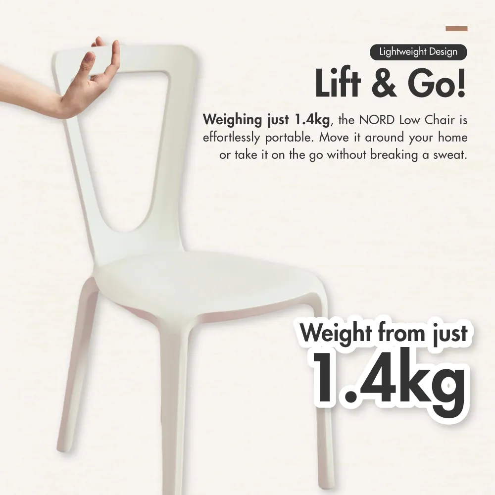 HOUZE - 'NORD' | 'TOCAR' Low Chair & Kids Chair w Stepping Stool