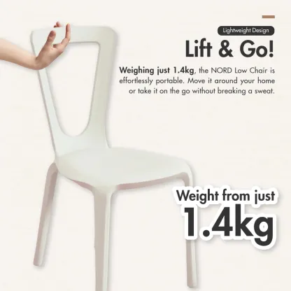 HOUZE - 'NORD' | 'TOCAR' Low Chair & Kids Chair w Stepping Stool