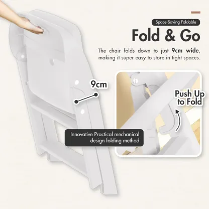 HOUZE - 'NORD' | 'TOCAR' Low Chair & Kids Chair w Stepping Stool