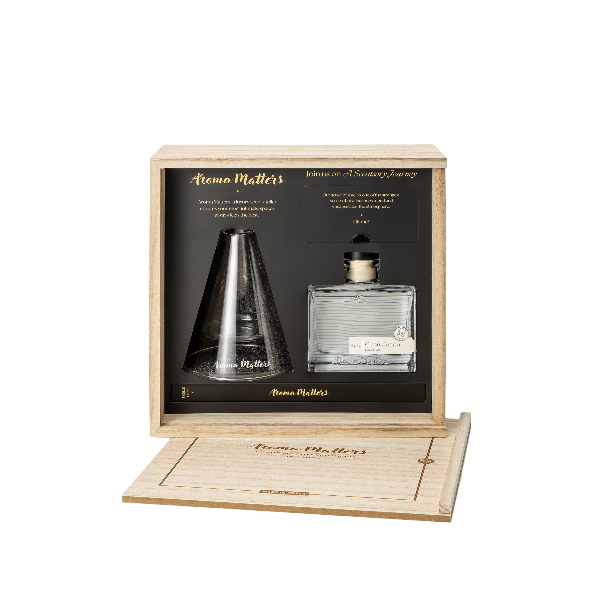 Aroma Matters - Clean Cotton Scented Discovery Diffuser Box (250ml)
