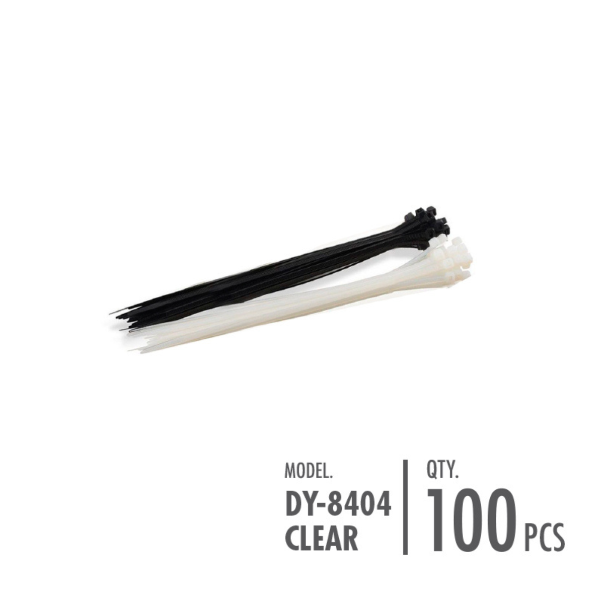 Cable Tie - 0.36cm x 15cm/20cm/25cm/30cm (Black/Clear)