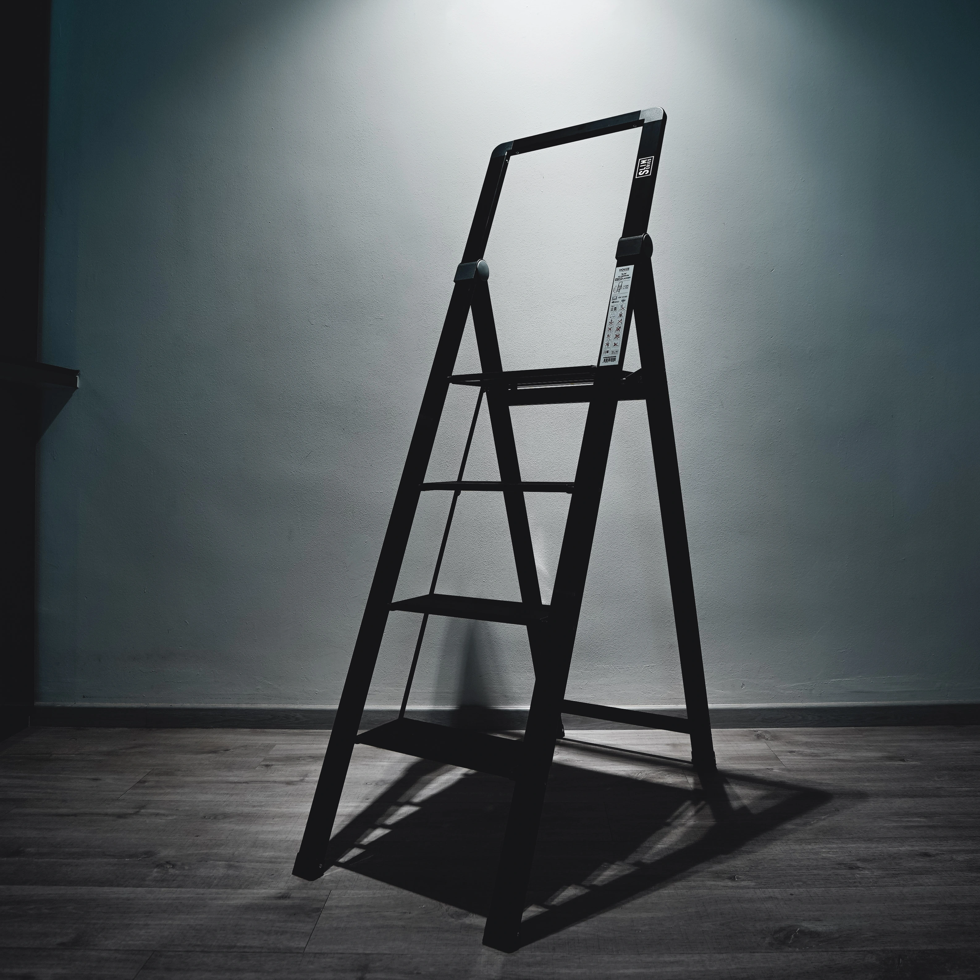 HOUZE - 'SLIM' Aluminium 3 Tier | 4 Tier Ladder