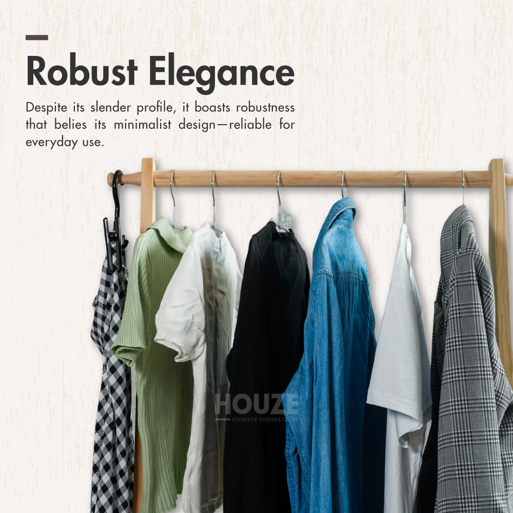 ecoHOUZE Multifunctional Wooden Clothing Rack