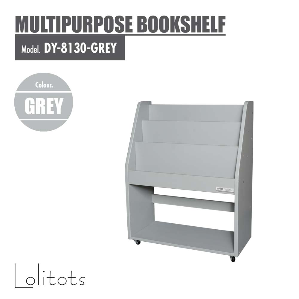 TOCAR Multipurpose Bookshelf - Grey