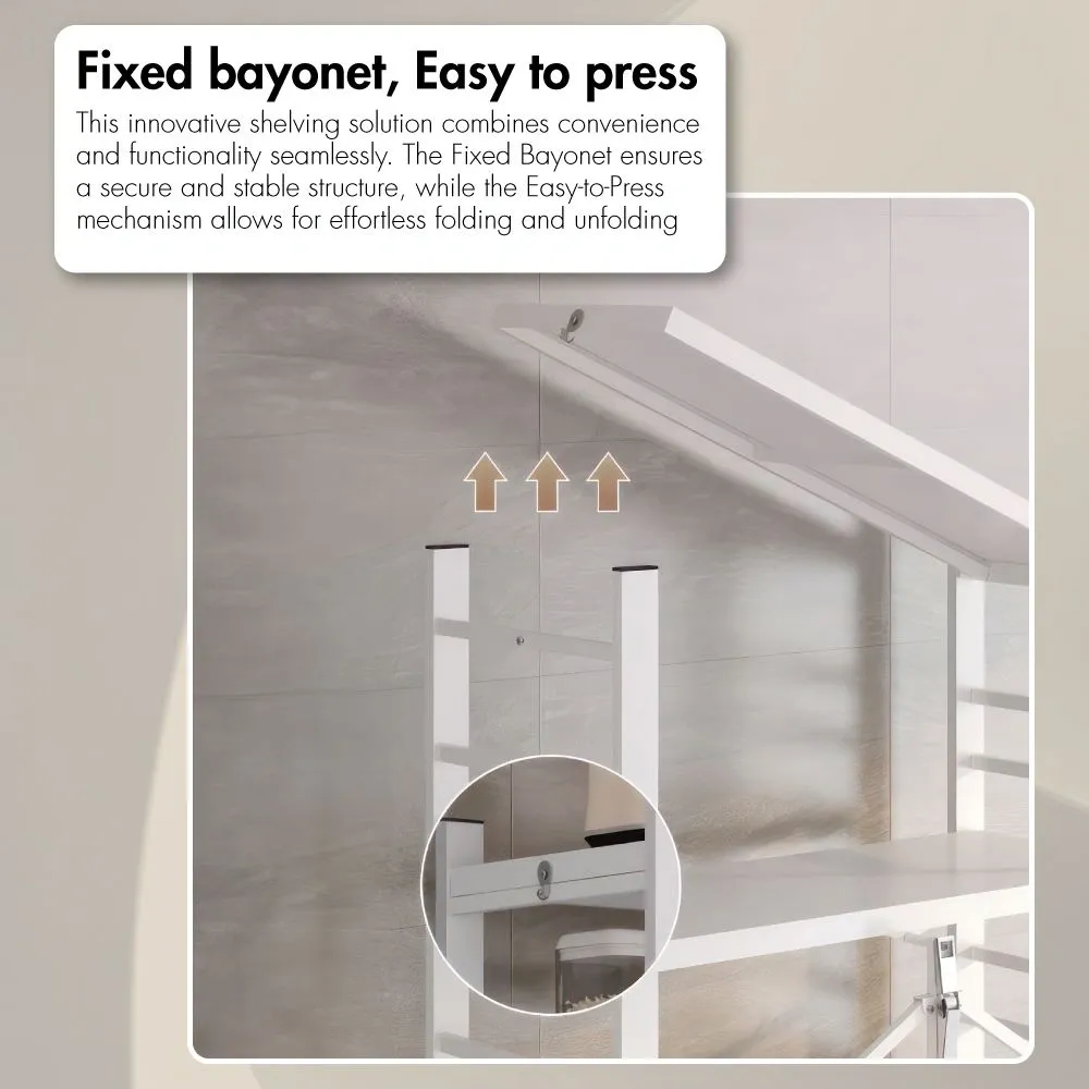 HOUZE - 'SLIM' 3|4|5 Tier Parallel Foldable Storage Shelf - Organizer | Rack | Shelving | Shelves | Cabinet
