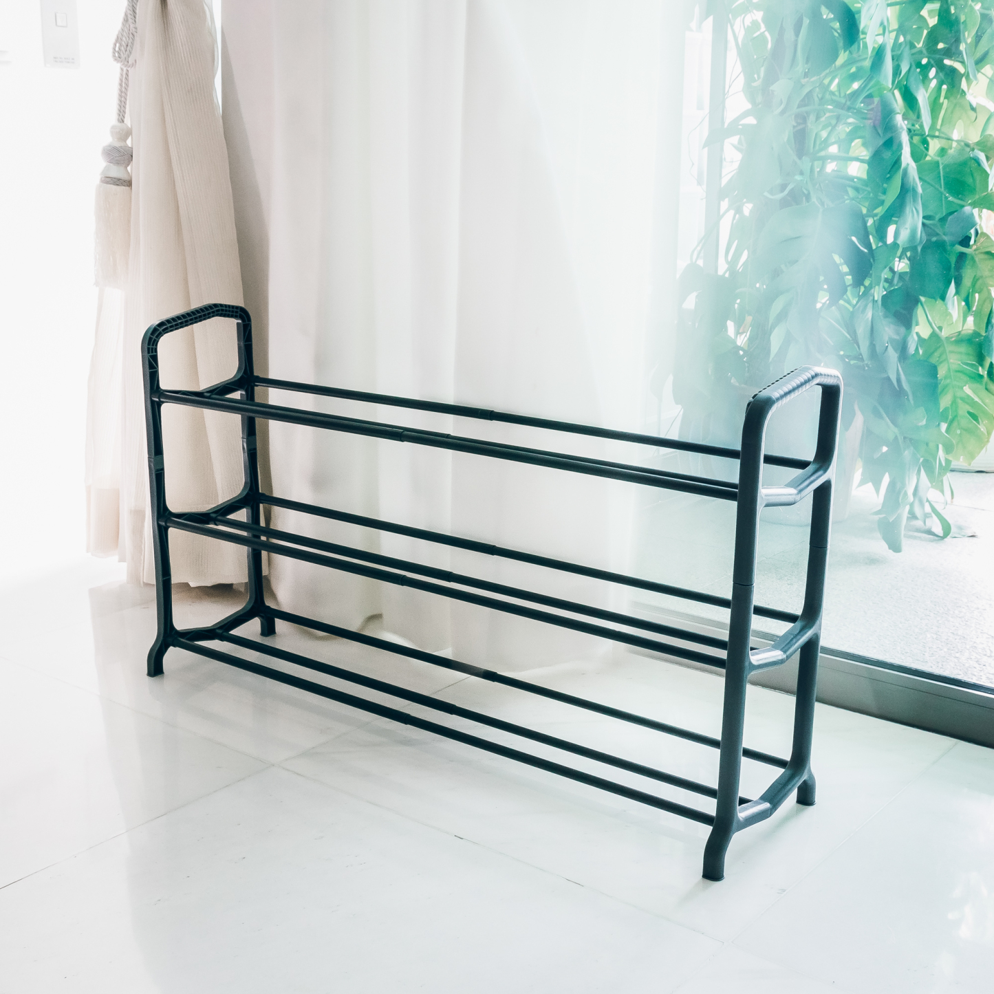 3 Tier Extendable Shoe Rack (Length: 51-90cm)