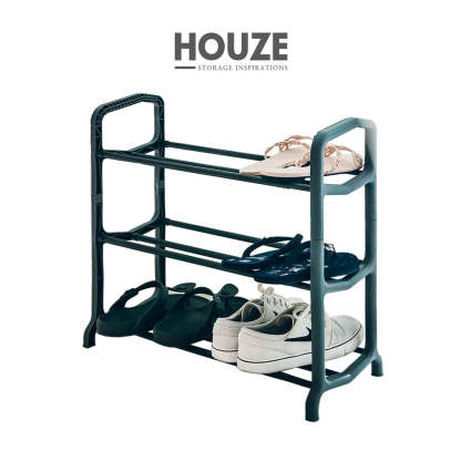 HOUZE - 3 Tier Extendable Shoe Rack (Length: 51-90cm)