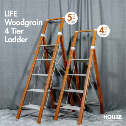 LIFE Woodgrain 5 Tier Ladder
