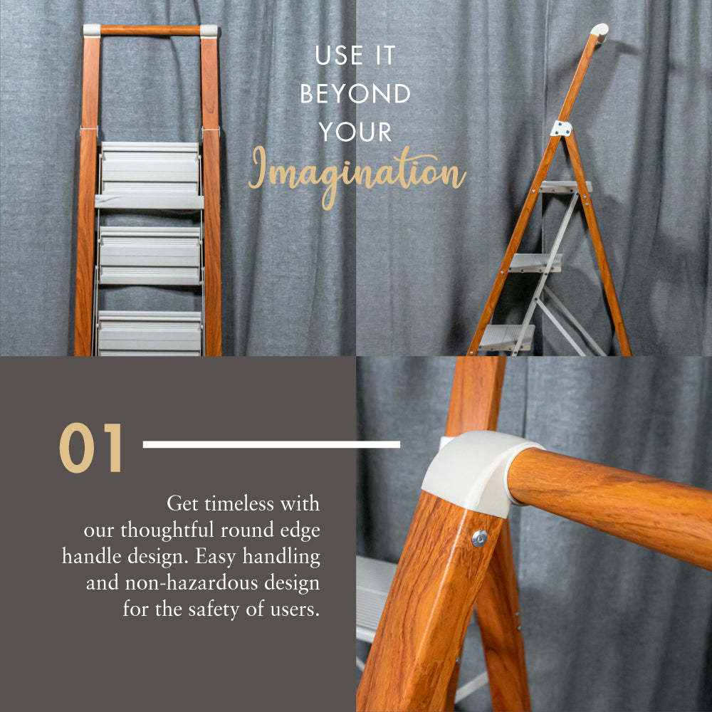 LIFE Woodgrain 5 Tier Ladder