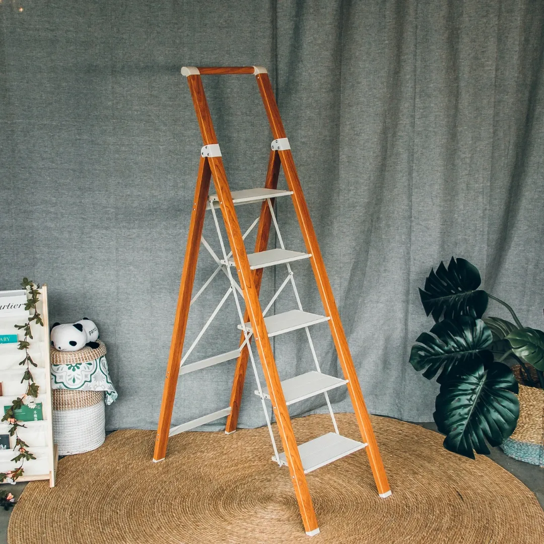 HOUZE - 'LIFE' Woodgrain 4 | 5 Tier Ladder