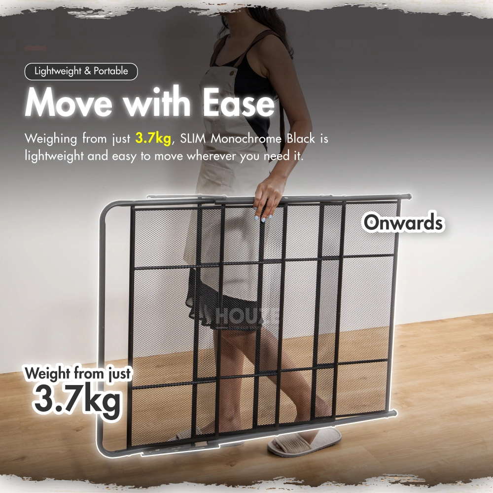 HOUZE - 'SLIM' Monochrome 4 Tier | 5 Tier | 6 Tier Steel Shoe Rack [Black | White] [Length: 70cm] - Storage | Organizer